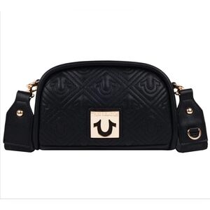 True Religion Black Quilted Crossbody Bag